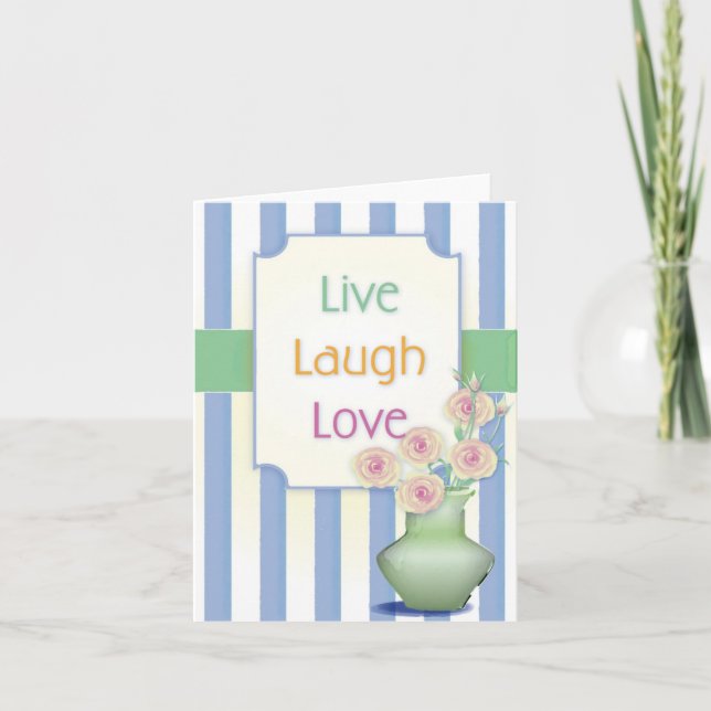 Live Laugh Love Notecard (Front)