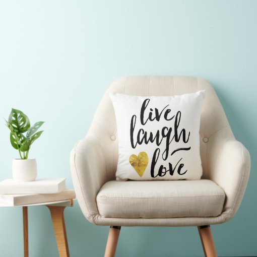 Live Laugh Love Pillow Zazzle