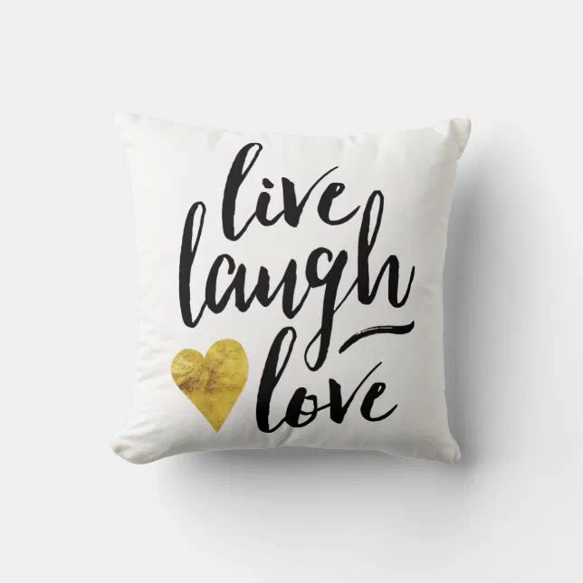 Live Laugh Love Pillow Zazzle