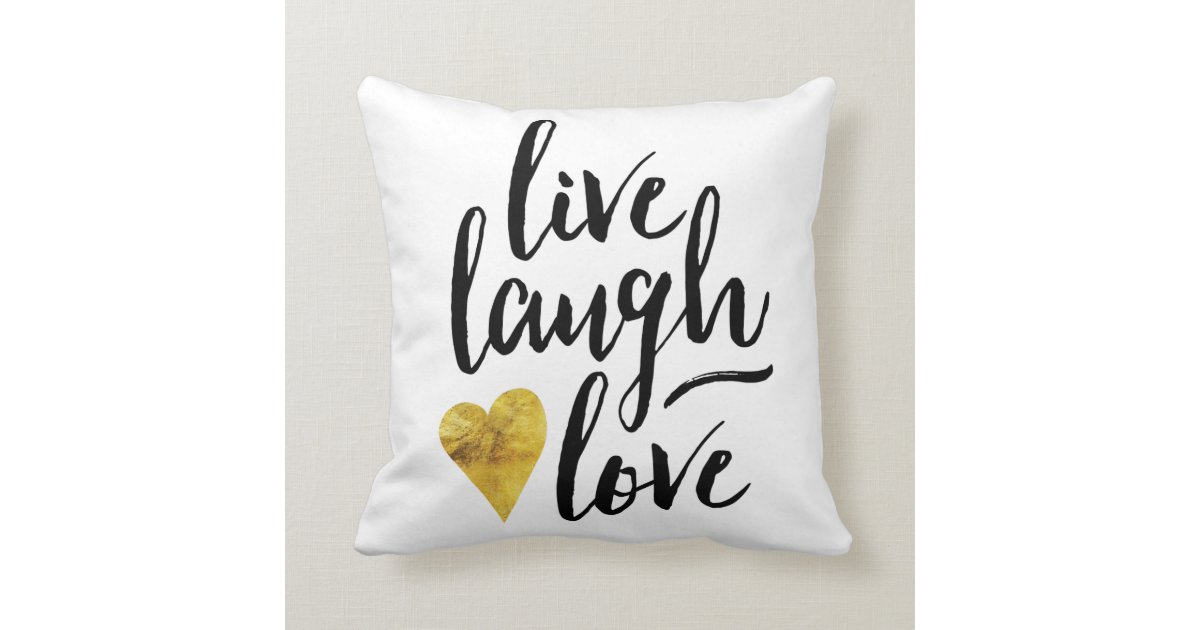 Live Laugh Love Pillow