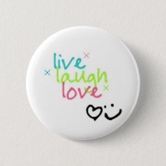 live, laugh, love pinback button