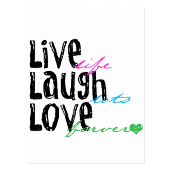 Live Laugh Love Post Cards