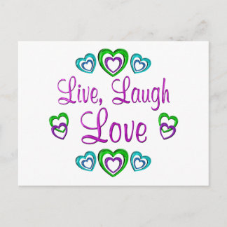 Live Laugh Love Postcard