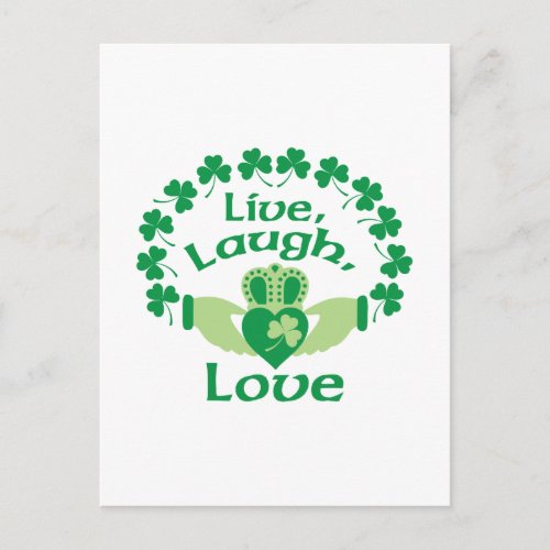 Live Laugh Love Postcard