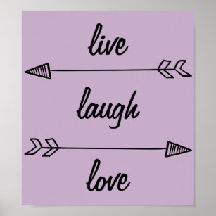 Ilustração artísticos, Love Laught Quote Pink