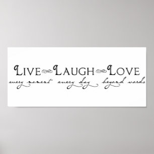 Live Laugh Love Poster