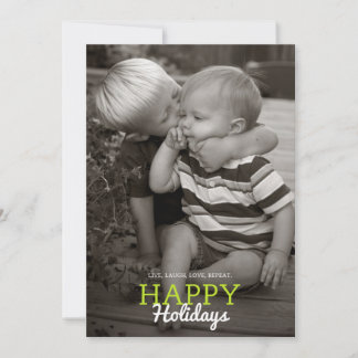 Live, Laugh, Love, Repeat. Holiday Card | 5 x 7