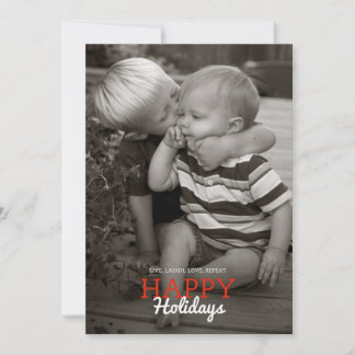 Live, Laugh, Love, Repeat. Holiday Card | 5 x 7