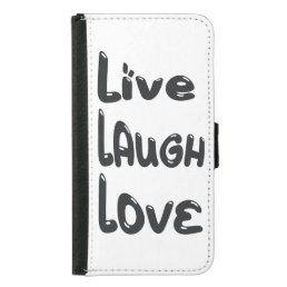 live laugh love samsung galaxy s5 wallet case