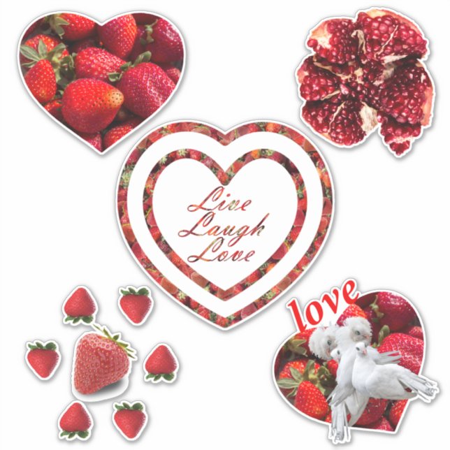 Live Laugh Love set Sticker (Front)