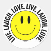 Live Laugh Love Stickers, for Scrapbooking or Decorating, 24 per