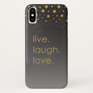 Live Laugh Love Starry Night iPhone X Case