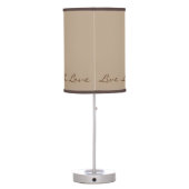 Live Laugh Love Table Lamp (Back)