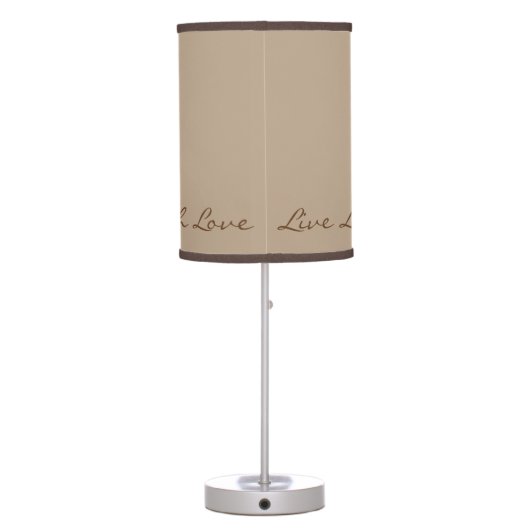 Live Laugh Love Table Lamp (Back)