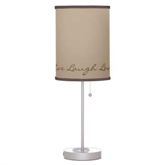 Live Laugh Love Table Lamp (Left)