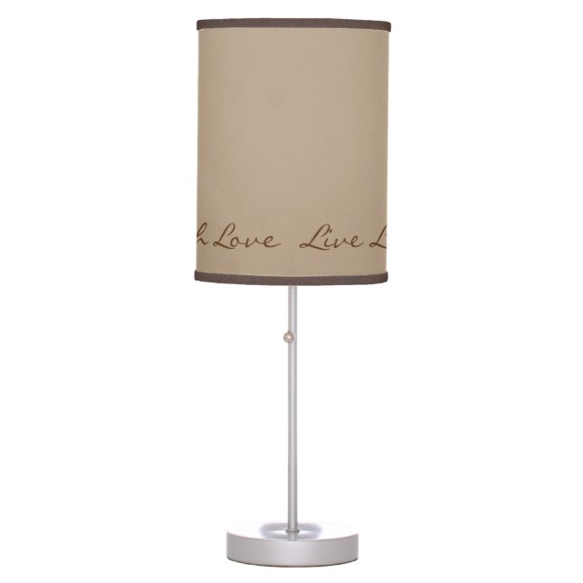 Live Laugh Love Table Lamp (Front)