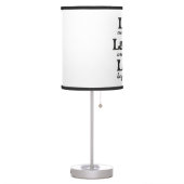 live, laugh, love - three beautiful words table lamp (Left)
