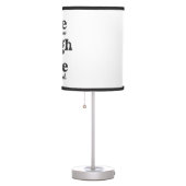 live, laugh, love - three beautiful words table lamp (Right)