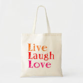 Live Laugh Love Piano Tote Bag