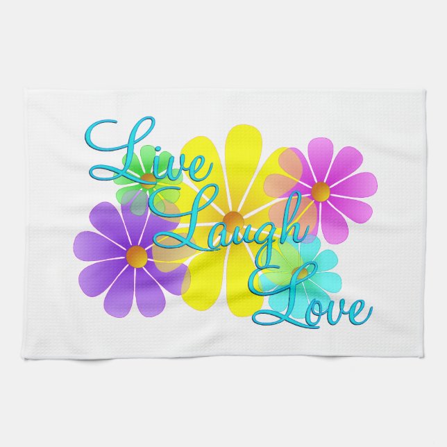 Live Laugh Love Towel (Horizontal)