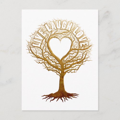 Live Laugh Love _ Tree of Life Postcard