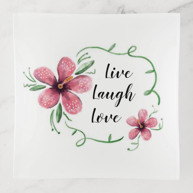 Live Laugh Love Trinket Tray (Front)