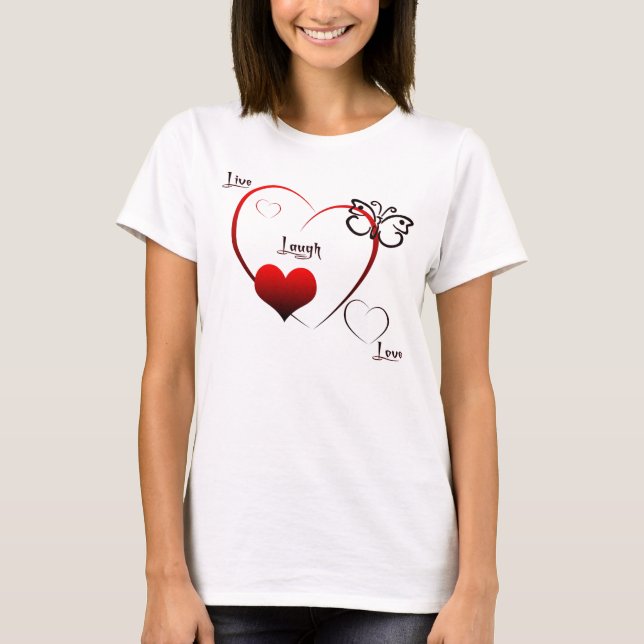 Live,laugh,love Tshirt Baby Doll (Front)