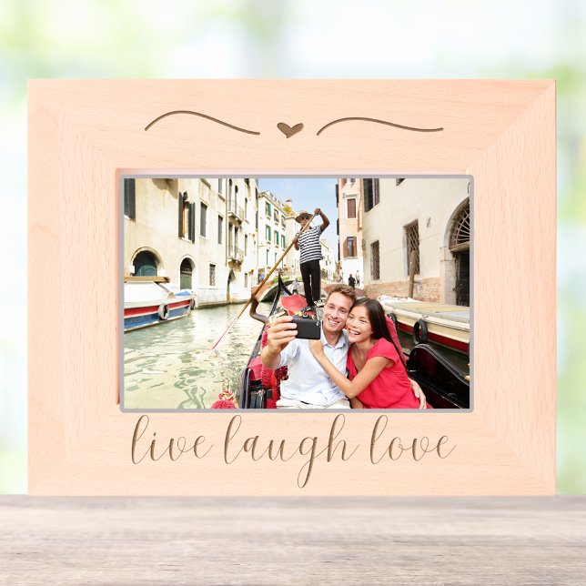 Live Laugh Love Wood Photo  Engraved Frames (Creator Uploaded)