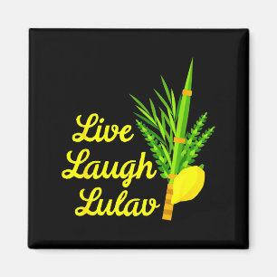 Live Laugh Lulav Etrog Happy Sukkot Jewish Sukkah  Magnet