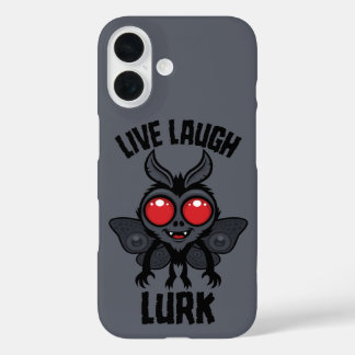 Live Laugh Lurk Kawaii Mothman Cryptid iPhone 16 Case