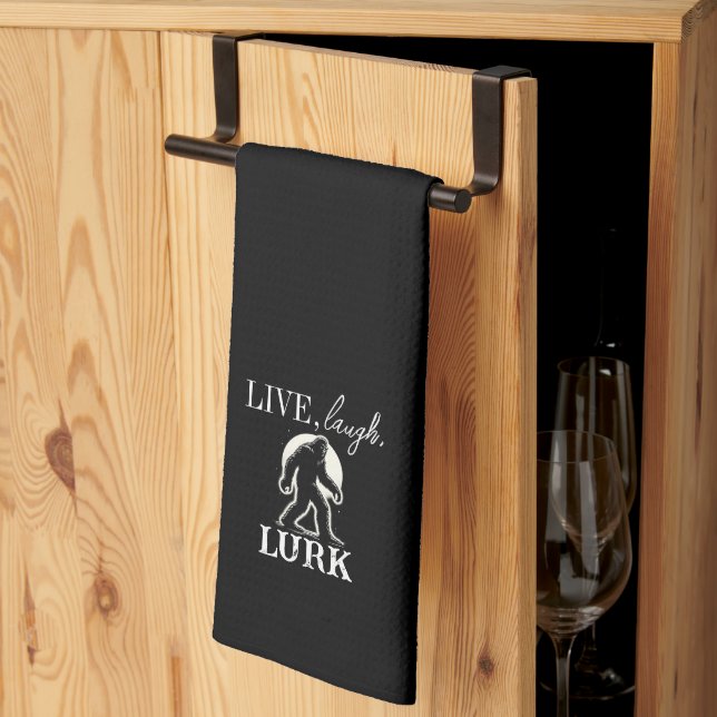 Live, Laugh, Lurk Kitchen Towel (Thirds Fold)