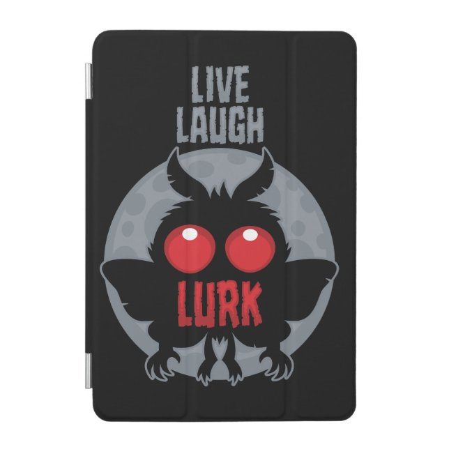 Live Laugh Lurk Mothman Cryptid iPad Mini Cover (Front)
