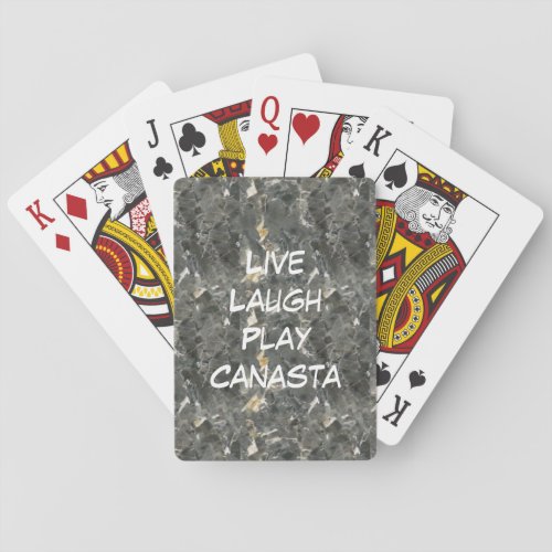 Live Laugh Play Canasta Playing Cards
