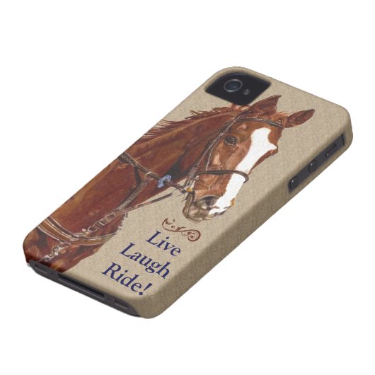 Live Laugh Ride! Horse Case-Mate iPhone Case (Bottom)