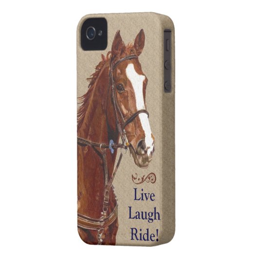 Live Laugh Ride! Horse Case-Mate iPhone Case (Back Left)