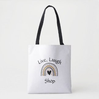Live, Laugh Shop Tote Bag