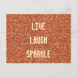 Live Laugh Sparkle Postcard