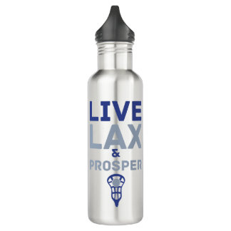 Live LAX and Prosper Lacrosse Stainless Steel Water Bottle