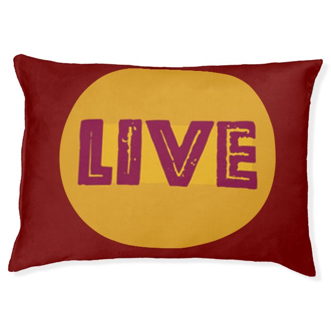 Live & Let Live In Orbit Pet Bed (Front)