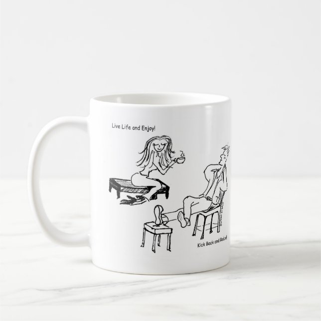 Live Life and Enjoy! Coffee Mug (Left)