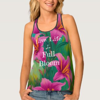 Live Life in Full Bloom Pink Lilies