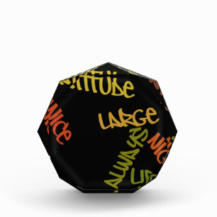 Live Life Large Word Art Print Award