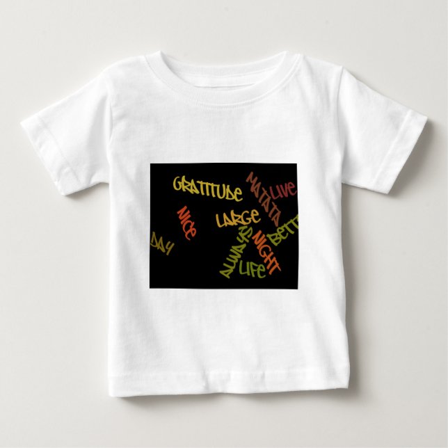 Live Life Large Word Art Print Baby T-Shirt (Front)