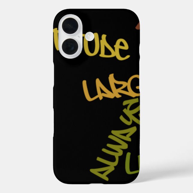 Live Life Large Word Art Print Case-Mate iPhone Case (Back)