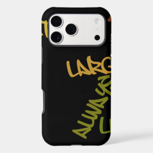 Live Life Large Word Art Print iPhone 17 Pro Max Case