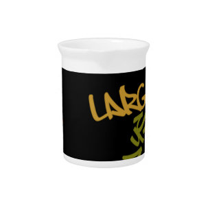 Live Life Large Word Art Print Drink Pitcher