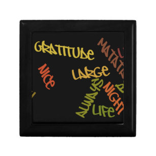 Live Life Large Word Art Print Gift Box