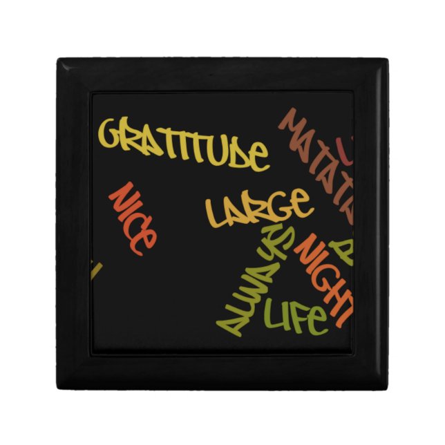 Live Life Large Word Art Print Gift Box (Front)