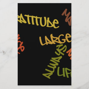 Live Life Large Word Art Print Stationery