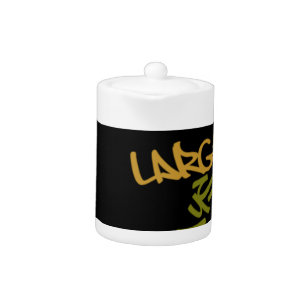 Live Life Large Word Art Print Teapot